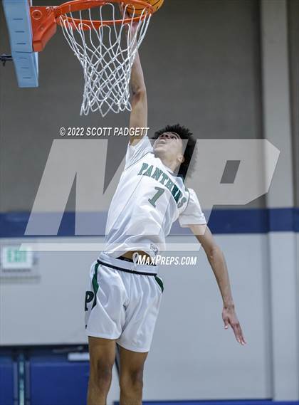 Thumbnail 1 in Temecula Prep vs. Perris (Linfield Christian Caged Classic) photogallery.