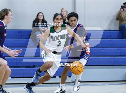 Thumbnail 2 in Temecula Prep vs. Perris (Linfield Christian Caged Classic) photogallery.