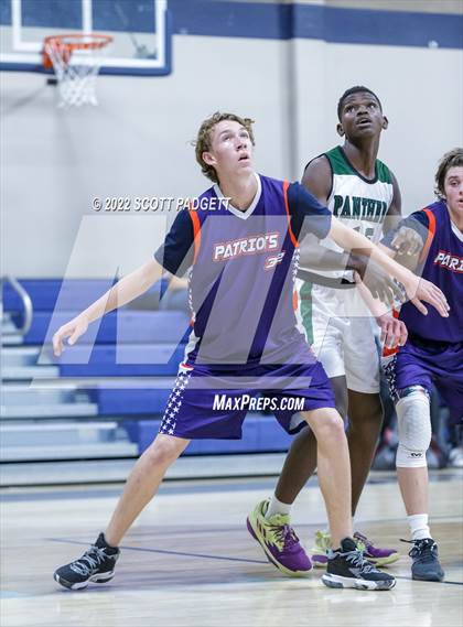 Thumbnail 1 in Temecula Prep vs. Perris (Linfield Christian Caged Classic) photogallery.