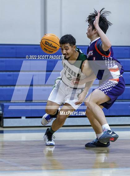 Thumbnail 1 in Temecula Prep vs. Perris (Linfield Christian Caged Classic) photogallery.