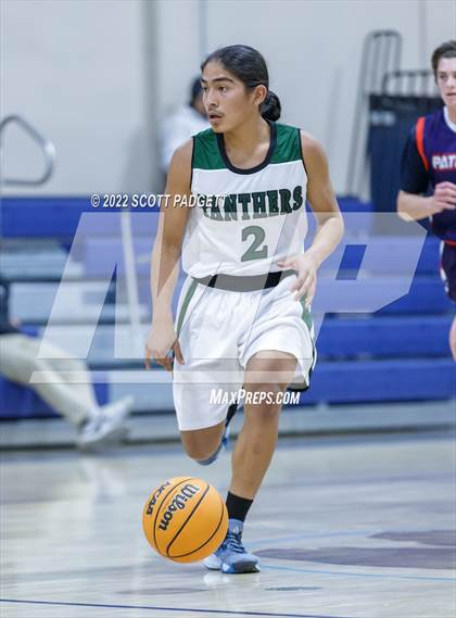 Thumbnail 2 in Temecula Prep vs. Perris (Linfield Christian Caged Classic) photogallery.
