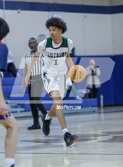 Thumbnail 3 in Temecula Prep vs. Perris (Linfield Christian Caged Classic) photogallery.