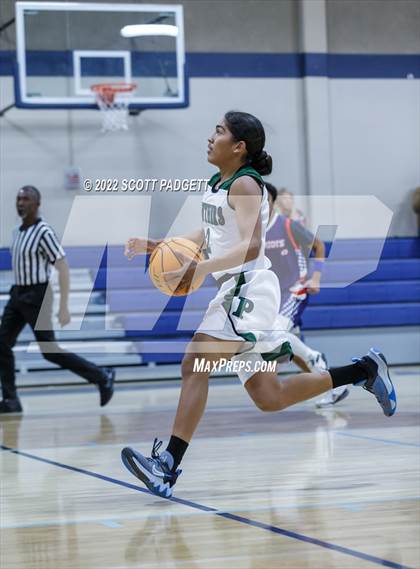 Thumbnail 1 in Temecula Prep vs. Perris (Linfield Christian Caged Classic) photogallery.