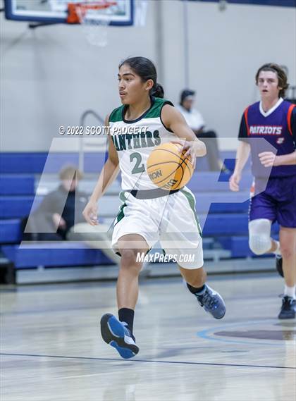 Thumbnail 3 in Temecula Prep vs. Perris (Linfield Christian Caged Classic) photogallery.