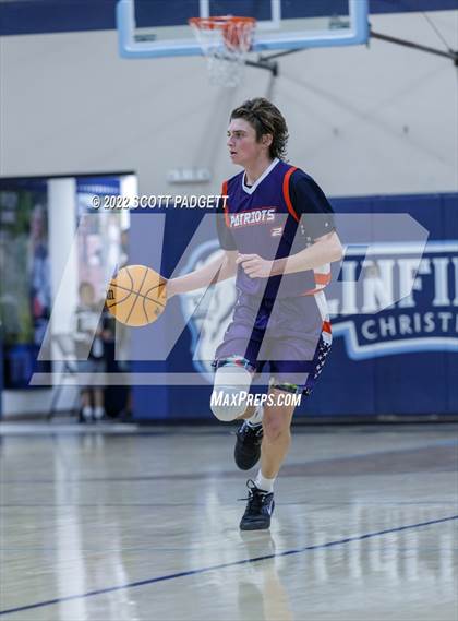 Thumbnail 2 in Temecula Prep vs. Perris (Linfield Christian Caged Classic) photogallery.