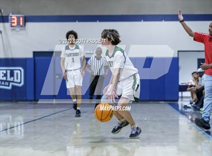 Thumbnail 2 in Temecula Prep vs. Perris (Linfield Christian Caged Classic) photogallery.