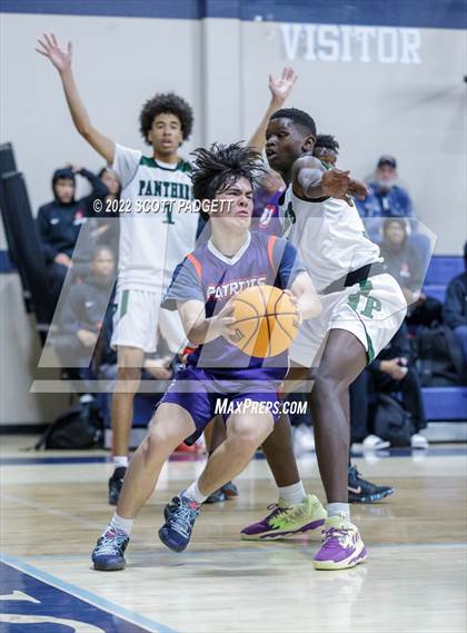 Thumbnail 1 in Temecula Prep vs. Perris (Linfield Christian Caged Classic) photogallery.