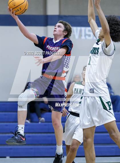 Thumbnail 2 in Temecula Prep vs. Perris (Linfield Christian Caged Classic) photogallery.