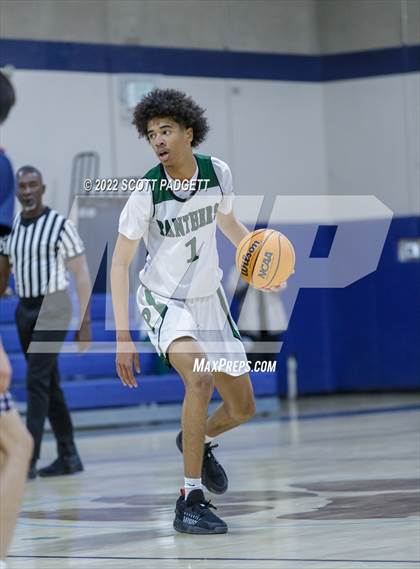 Thumbnail 1 in Temecula Prep vs. Perris (Linfield Christian Caged Classic) photogallery.