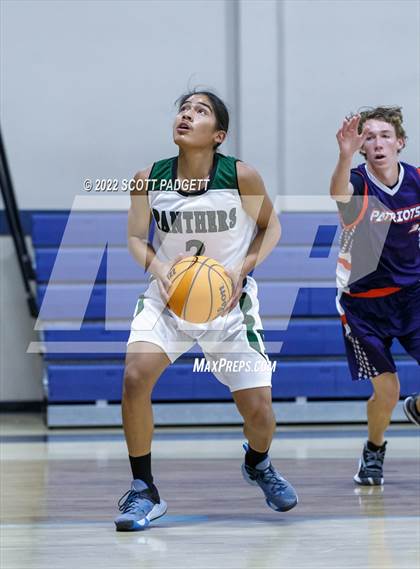 Thumbnail 3 in Temecula Prep vs. Perris (Linfield Christian Caged Classic) photogallery.
