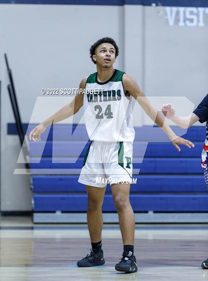 Thumbnail 1 in Temecula Prep vs. Perris (Linfield Christian Caged Classic) photogallery.