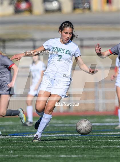 Thumbnail 1 in Incarnate Word vs Lee (NEISD Soccer Tournament) photogallery.