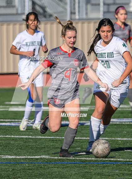 Thumbnail 3 in Incarnate Word vs Lee (NEISD Soccer Tournament) photogallery.