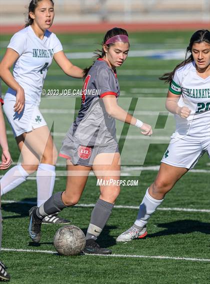 Thumbnail 3 in Incarnate Word vs Lee (NEISD Soccer Tournament) photogallery.