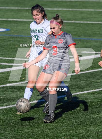 Thumbnail 1 in Incarnate Word vs Lee (NEISD Soccer Tournament) photogallery.
