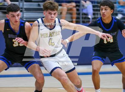 Thumbnail 1 in Huckabay vs. Perrin-Whitt (UIL 1A D1 Basketball Regional Final) photogallery.