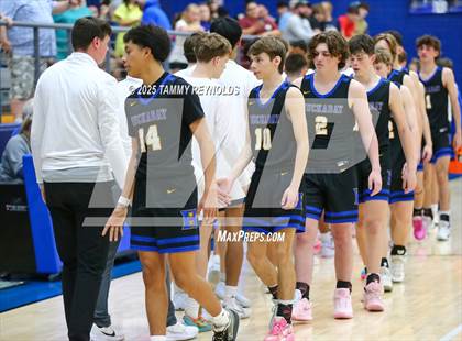 Thumbnail 3 in Huckabay vs. Perrin-Whitt (UIL 1A D1 Basketball Regional Final) photogallery.