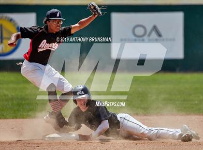 Thumbnail 3 in Valley Christian vs. Alpha Charter (CIF SJS D7 Final - Game 2) photogallery.