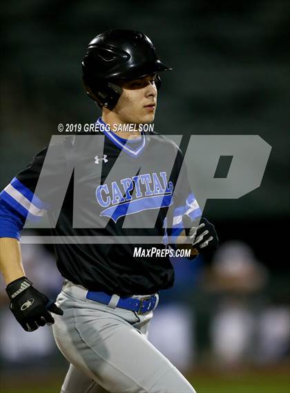 Thumbnail 2 in Capital Christian vs Wood @ Raley Field photogallery.