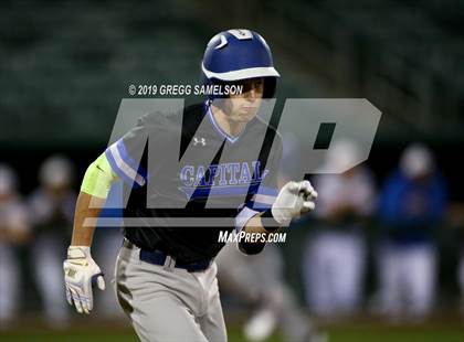 Thumbnail 3 in Capital Christian vs Wood @ Raley Field photogallery.