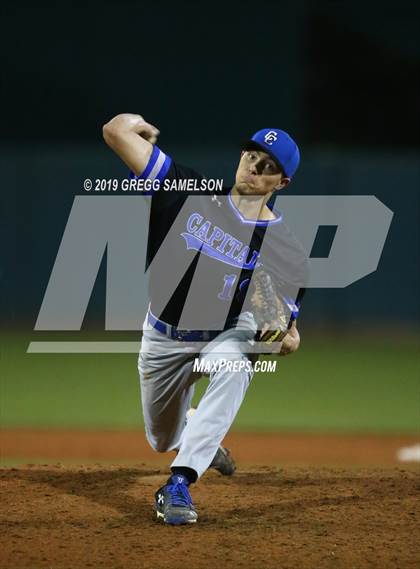 Thumbnail 1 in Capital Christian vs Wood @ Raley Field photogallery.