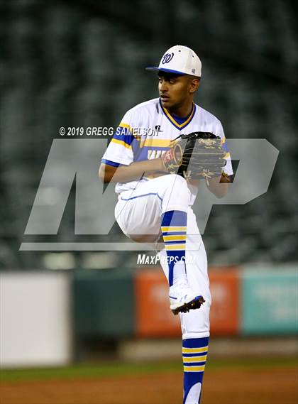 Thumbnail 2 in Capital Christian vs Wood @ Raley Field photogallery.