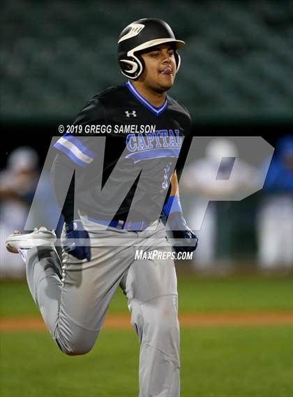 Thumbnail 1 in Capital Christian vs Wood @ Raley Field photogallery.