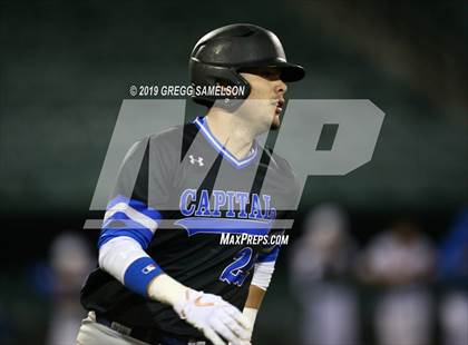 Thumbnail 1 in Capital Christian vs Wood @ Raley Field photogallery.