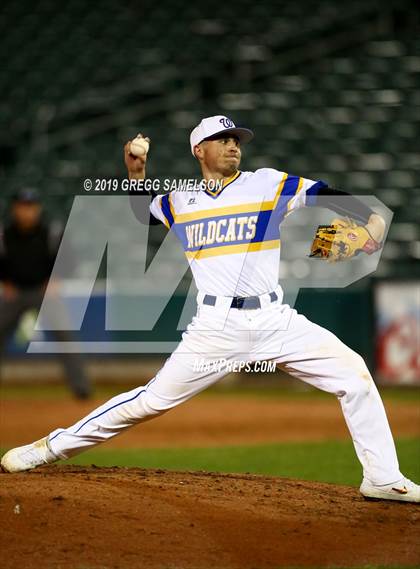 Thumbnail 1 in Capital Christian vs Wood @ Raley Field photogallery.