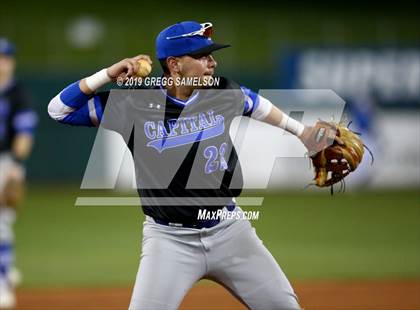 Thumbnail 1 in Capital Christian vs Wood @ Raley Field photogallery.