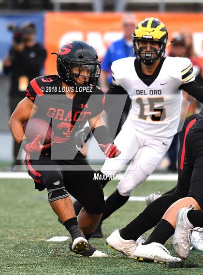 Thumbnail 3 in Del Oro @ Grace Brethren (CIF State DIV 2AA Championship) photogallery.