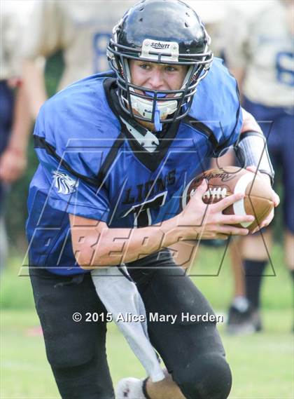 Thumbnail 1 in Hernando Christian Academy vs Donahue Catholic  photogallery.