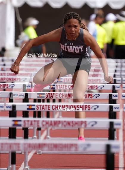 Thumbnail 2 in CHSAA Finals (100 Meter Hurdles) photogallery.