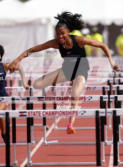 Thumbnail 2 in CHSAA Finals (100 Meter Hurdles) photogallery.