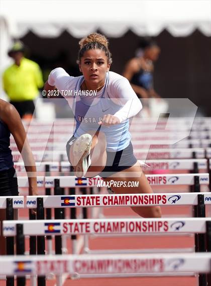 Thumbnail 1 in CHSAA Finals (100 Meter Hurdles) photogallery.