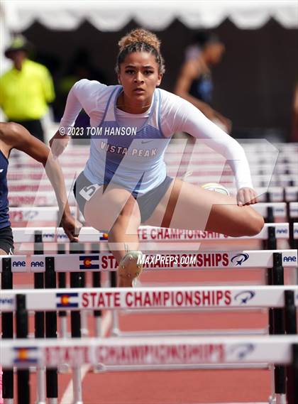 Thumbnail 2 in CHSAA Finals (100 Meter Hurdles) photogallery.