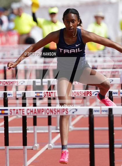 Thumbnail 2 in CHSAA Finals (100 Meter Hurdles) photogallery.