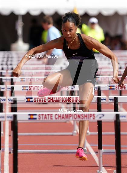 Thumbnail 1 in CHSAA Finals (100 Meter Hurdles) photogallery.