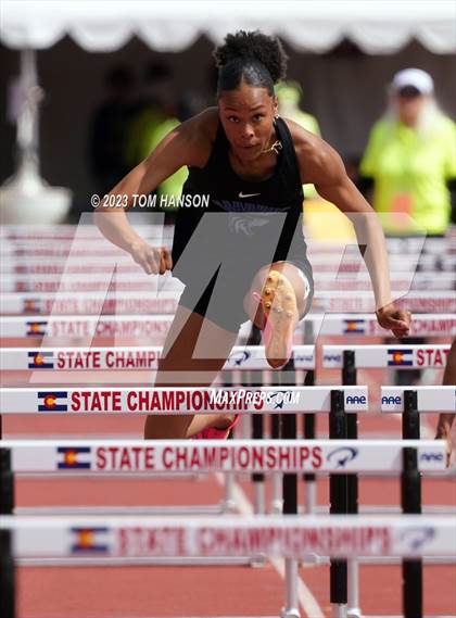 Thumbnail 1 in CHSAA Finals (100 Meter Hurdles) photogallery.