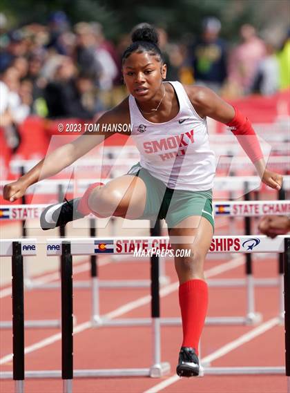Thumbnail 3 in CHSAA Finals (100 Meter Hurdles) photogallery.