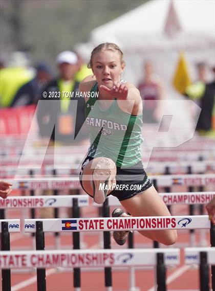 Thumbnail 3 in CHSAA Finals (100 Meter Hurdles) photogallery.