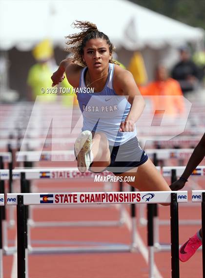 Thumbnail 3 in CHSAA Finals (100 Meter Hurdles) photogallery.
