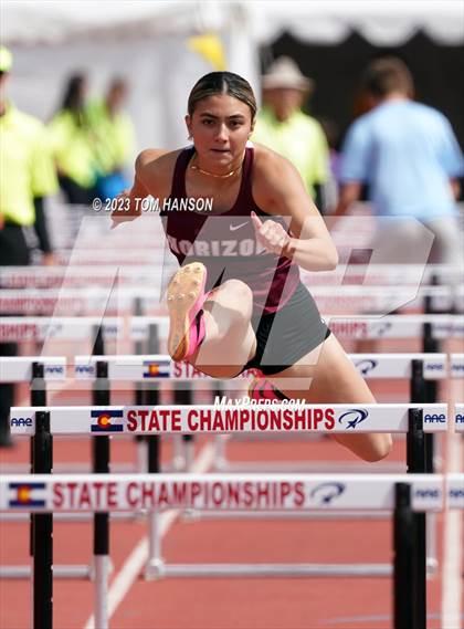 Thumbnail 2 in CHSAA Finals (100 Meter Hurdles) photogallery.