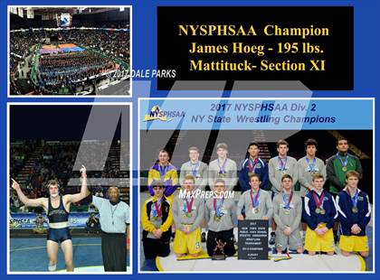Thumbnail 2 in NYSPHSAA Wrestling Championships (Div.2 - 195 lb. Champ)  photogallery.
