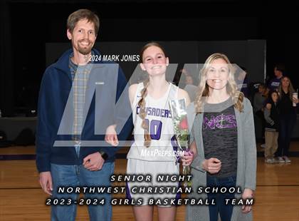 Thumbnail 3 in Wickenburg @ Northwest Christian (Senior Night) photogallery.