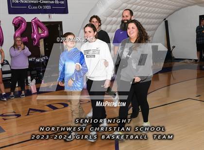 Thumbnail 3 in Wickenburg @ Northwest Christian (Senior Night) photogallery.