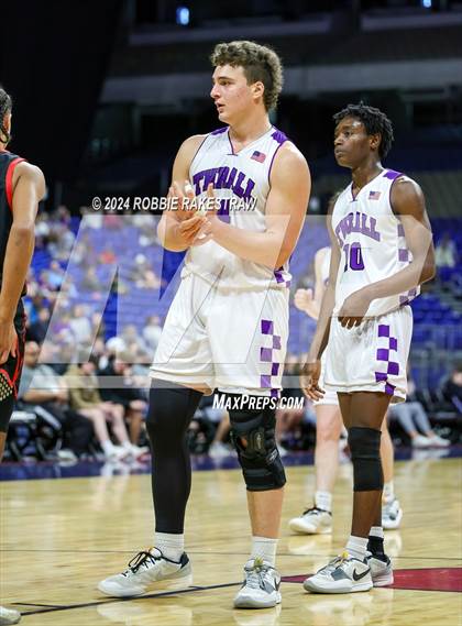 Thumbnail 3 in Thrall vs. Shelbyville (UIL 2A Basketball Semifinal) photogallery.