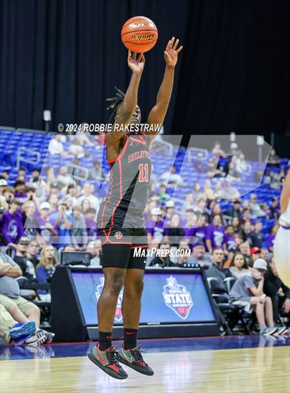 Thumbnail 2 in Thrall vs. Shelbyville (UIL 2A Basketball Semifinal) photogallery.