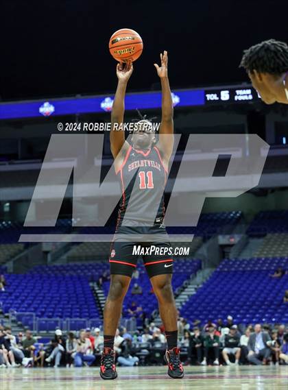 Thumbnail 1 in Thrall vs. Shelbyville (UIL 2A Basketball Semifinal) photogallery.