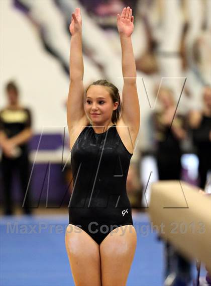 Thumbnail 1 in Varsity Gymnastics Regional photogallery.